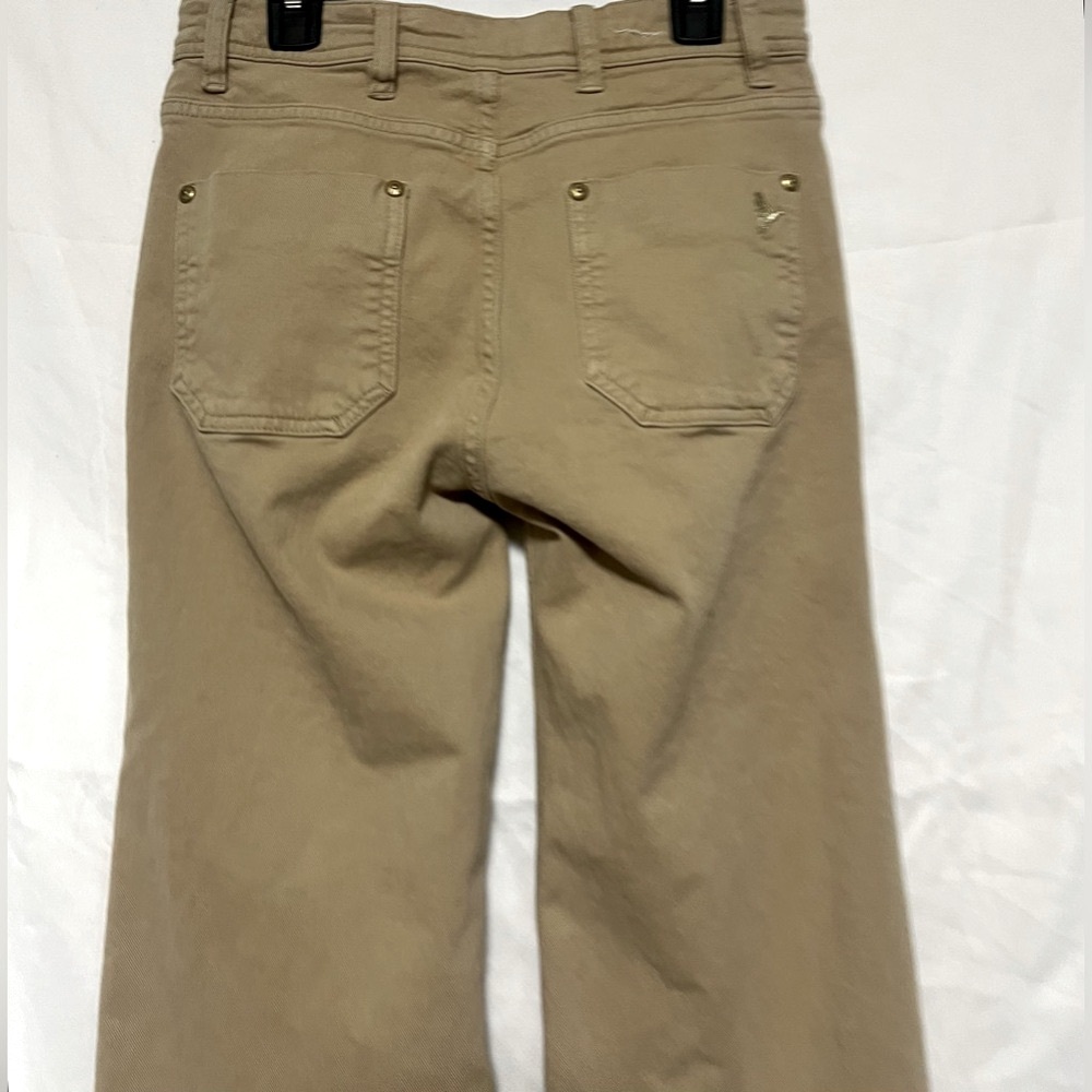 MiH Milan Trouser Wide Leg Cotton Jeans Work Wear Office Casual Neutral Pants - Picture 9 of 13